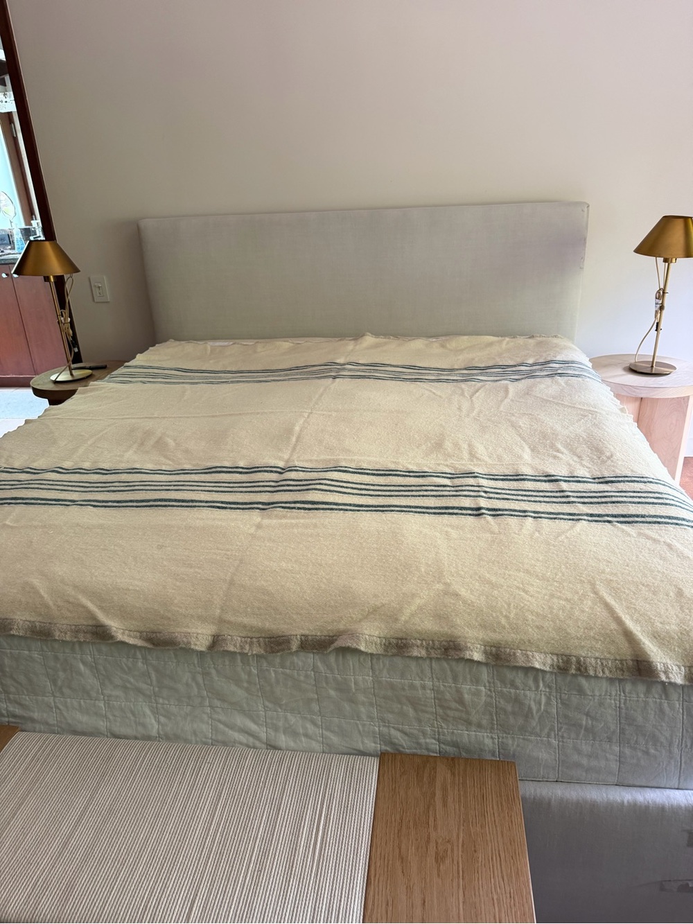 Swans Island Blankets Grace Lightweight Wool Blanket Double Queen 90 x 90